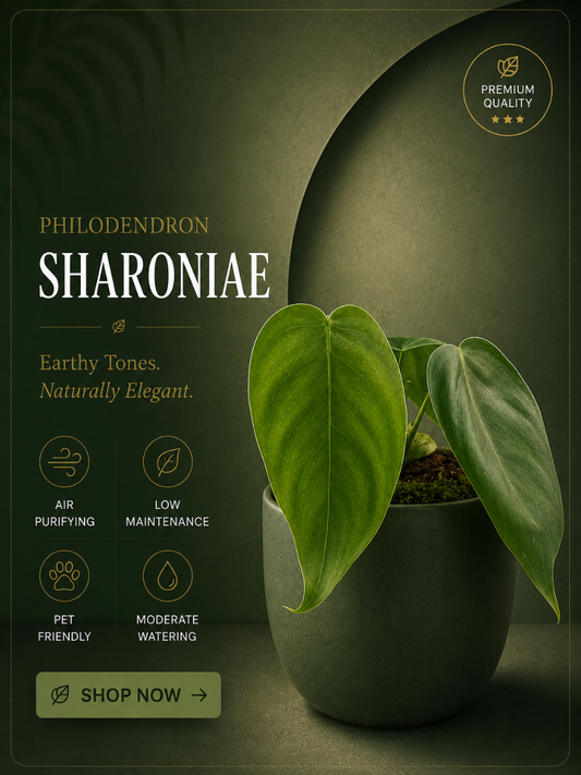 Philodendron Sharoniae (Well rooted Plant in Jiffy bag)