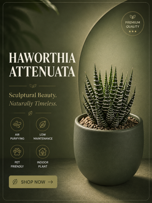 Haworthia Attenuata (With Pot)