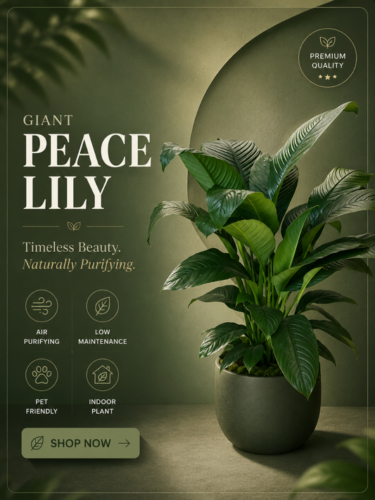 Giant Peace Lilly (Spathiphyllum Sensation) Super Combo 499-