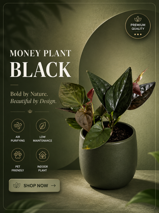 Money Plant Black (In Jiffy Bags)