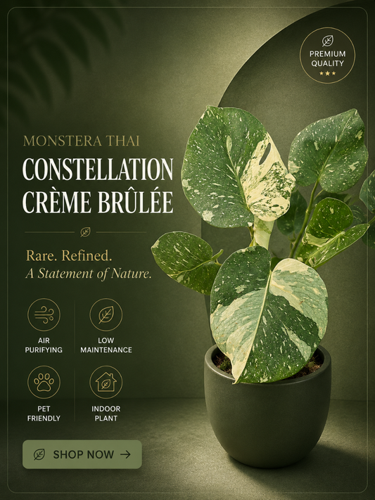 Monstera Thai Constellation Creme Brulee