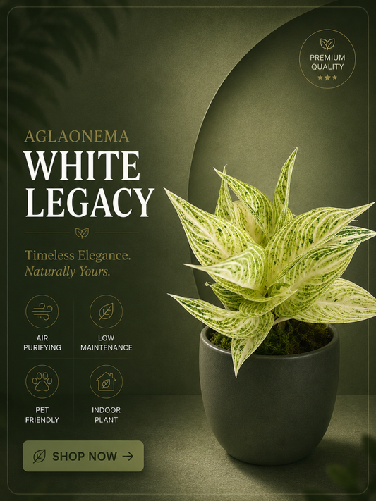 Aglaonema White Legacy Plant With Pot